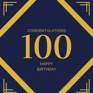 Dagaanbieding Happy 100th Birthday Guest Book (Hardcover)