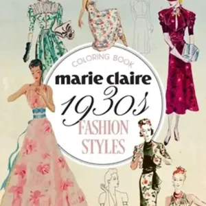 Actieprijs Marie Claire 1930s Fashion Styles Coloring Book